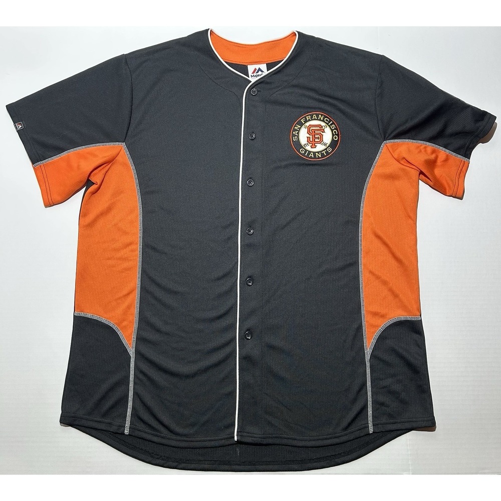 SF Giants Jersey Men's Size XXL MLB Majestic Cool Base Authentic Baseball